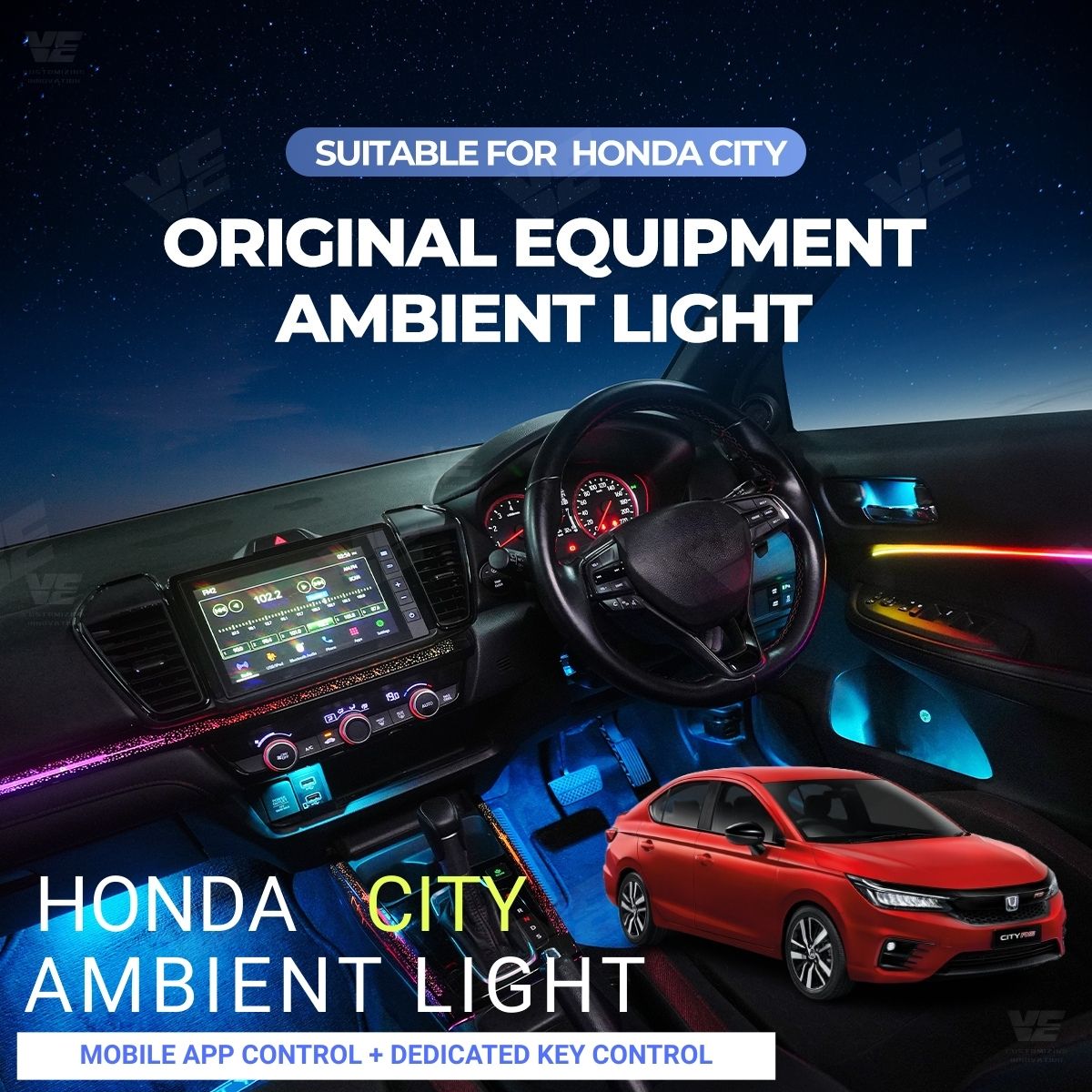 VE Honda City GN2 2020-2025 OEM Ambient Light
