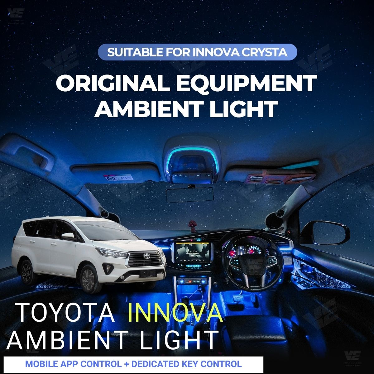 VE Toyota Innova 2016-2024 OEM Ambient Light