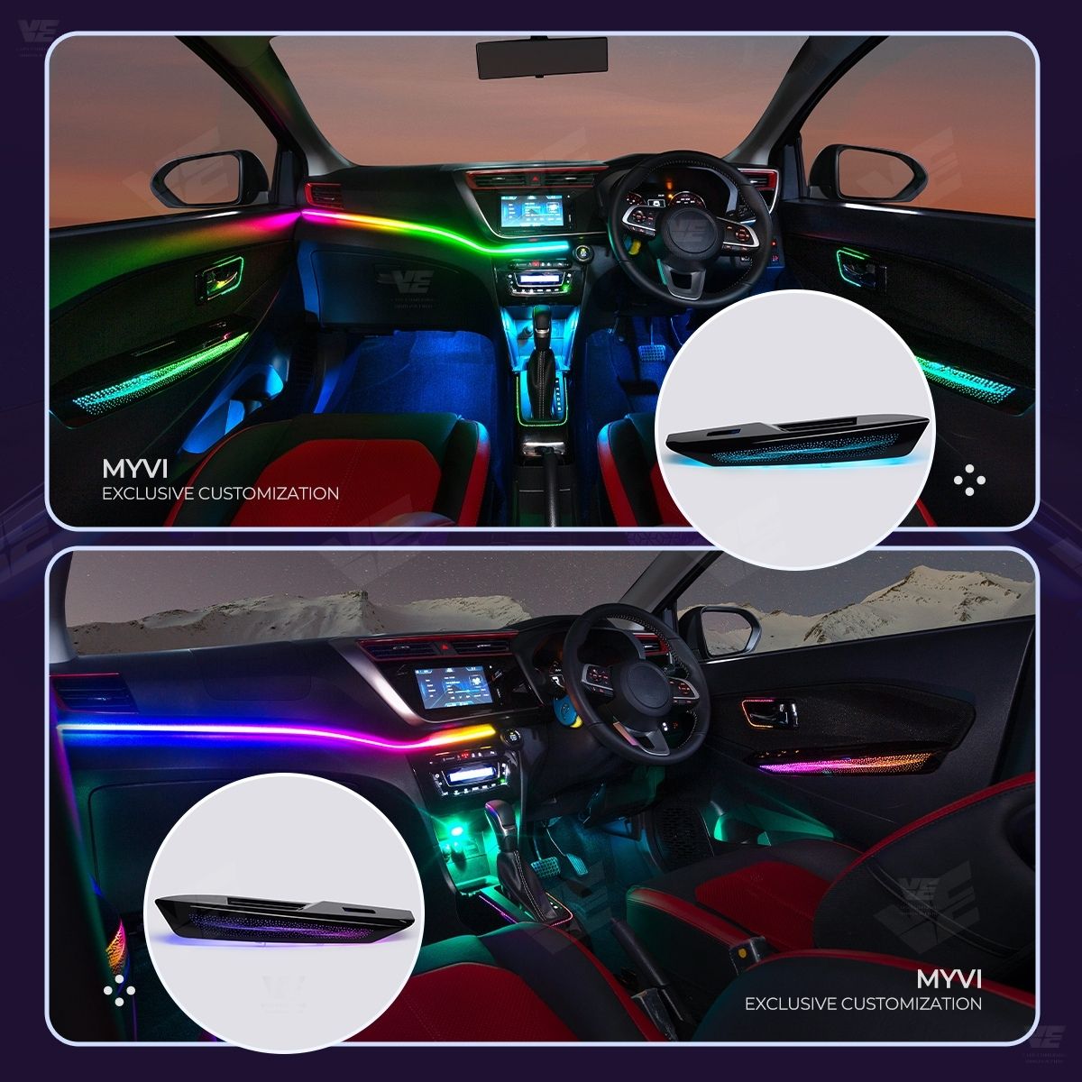 VE Perodua Myvi G3 2018-2025 OEM Ambient Light