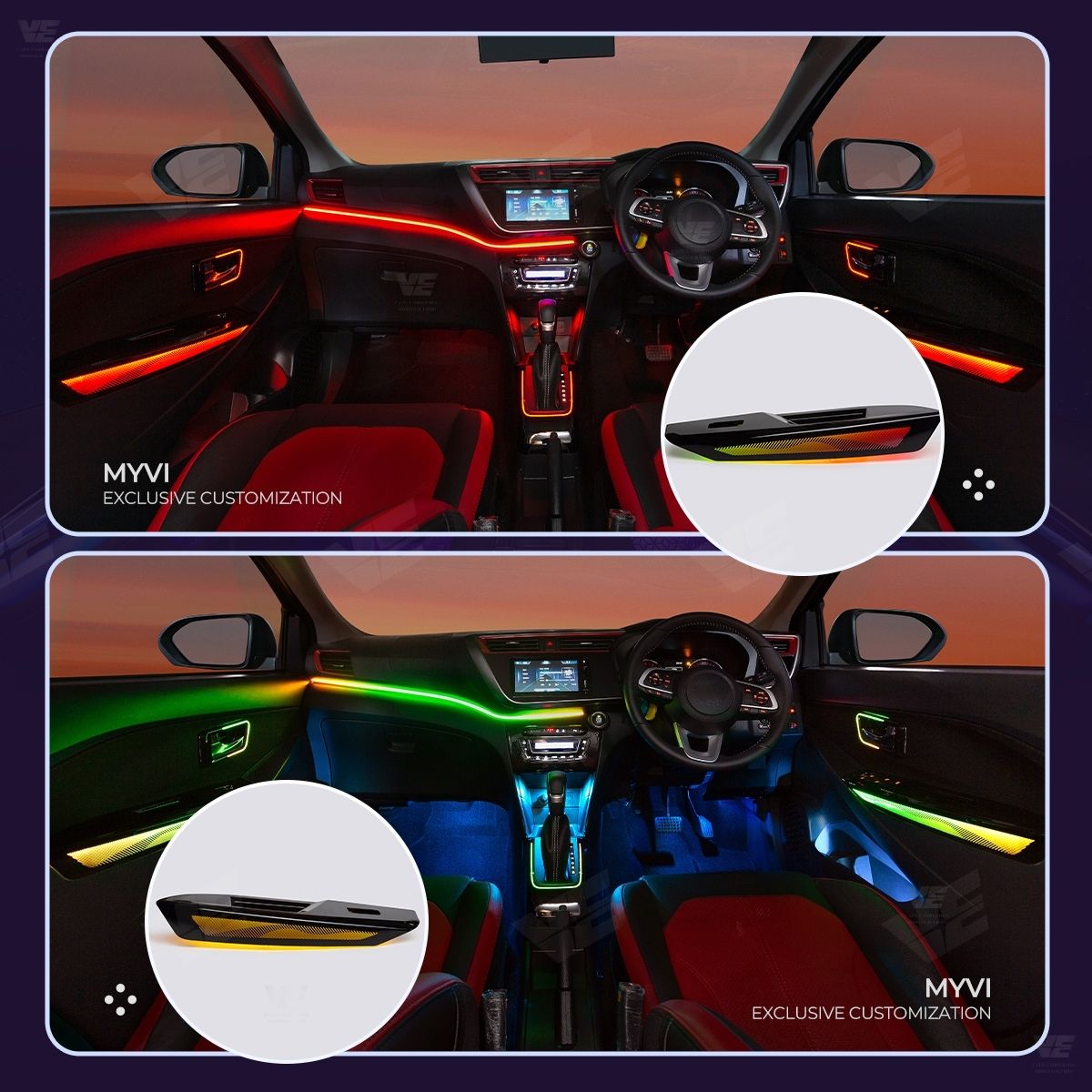 VE Perodua Myvi G3 2018-2025 OEM Ambient Light