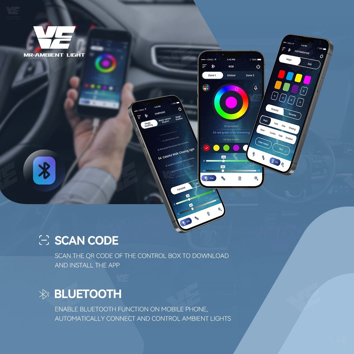 VE Perodua Axia 2023-2025 OEM Ambient Light (2 Design)