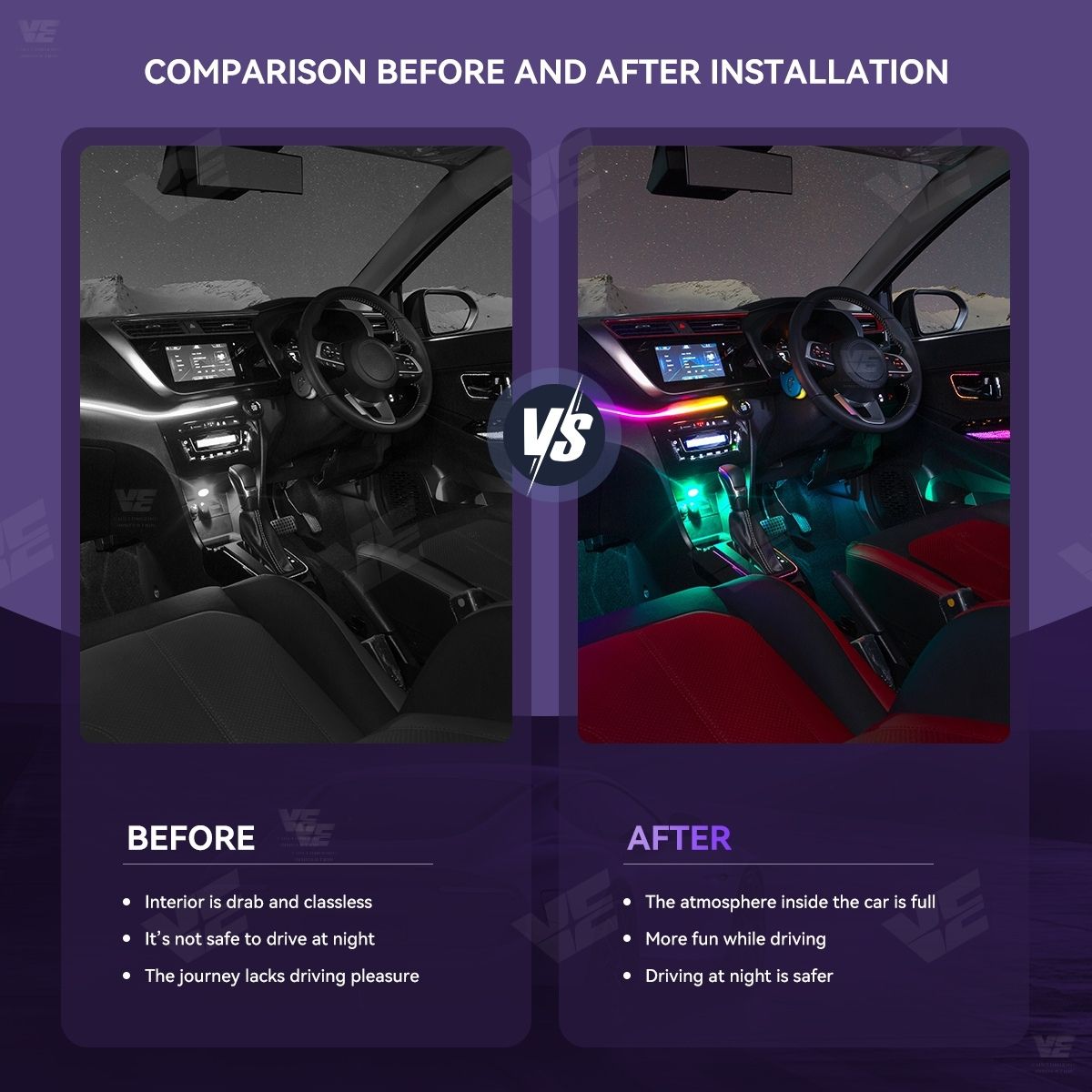 VE Perodua Myvi G3 2018-2025 OEM Ambient Light