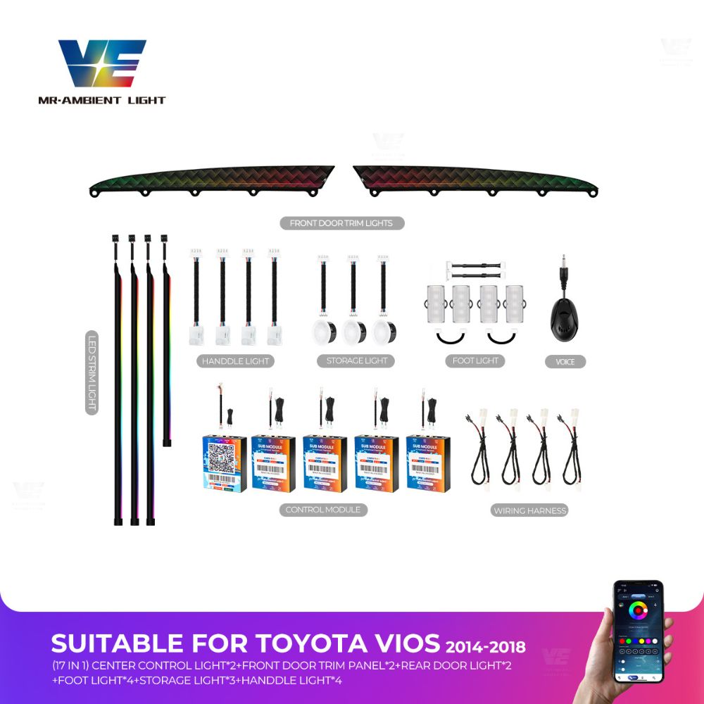 VE Toyota Vios NCP150 2013-2017 OEM Ambient Light