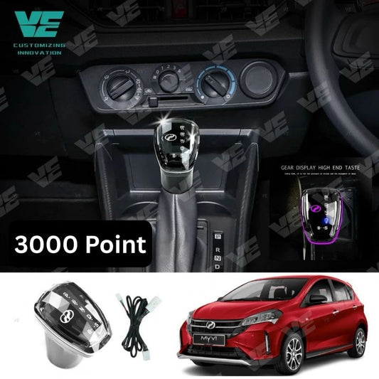 VE Crystal RGB LED Gear Shift Knob Perodua Myvi (Member Reward)
